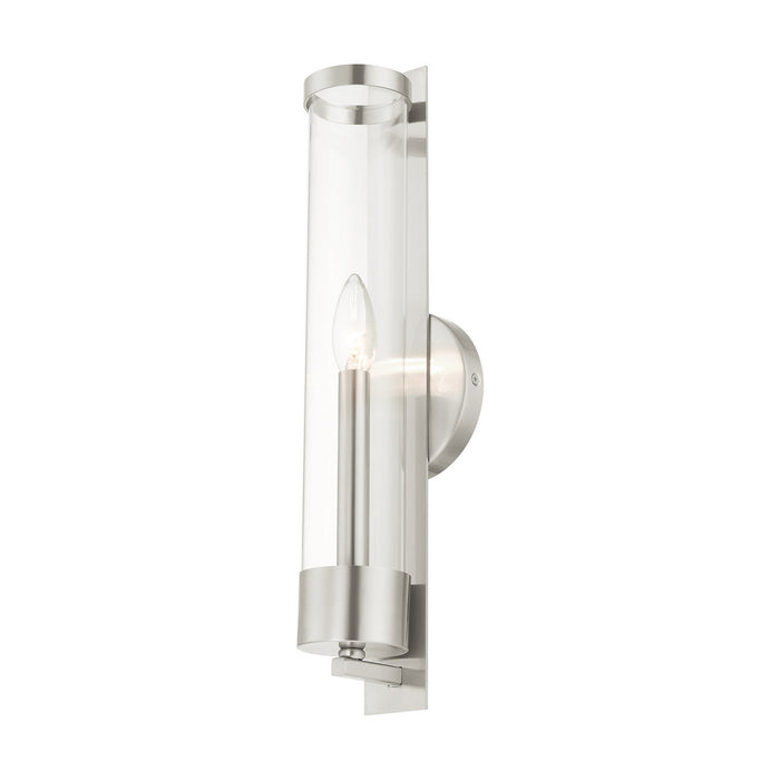 Livex Lighting 10142-91 One Light Wall Sconce, Brushed Nickel