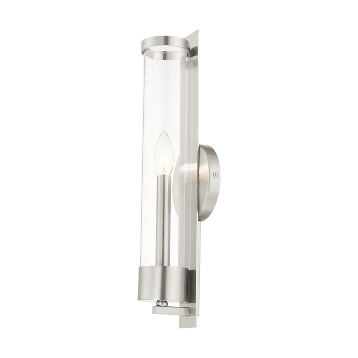 Livex Lighting 10142-91 One Light Wall Sconce, Brushed Nickel