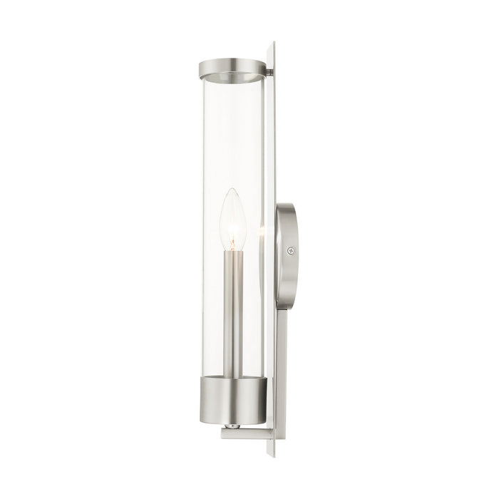Livex Lighting 10142-91 One Light Wall Sconce, Brushed Nickel