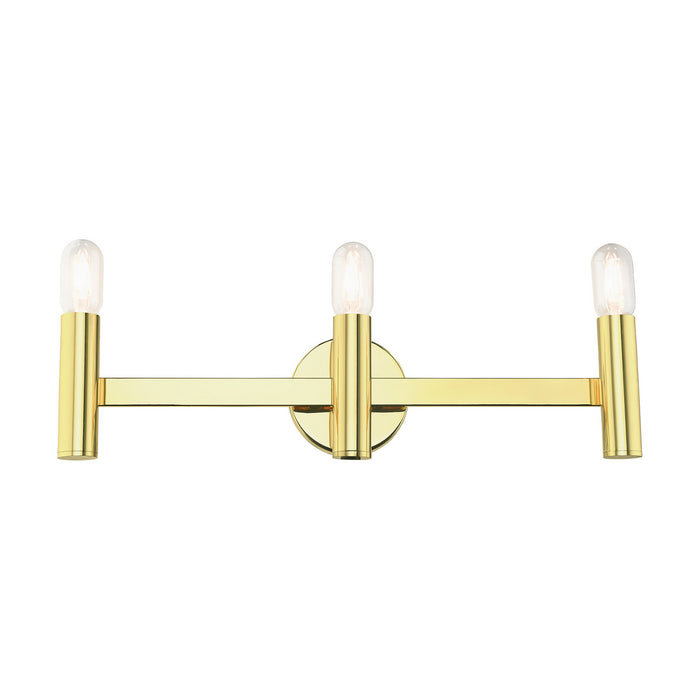 Livex Lighting 10343-02 Three Light Vanity, Polished Brass
