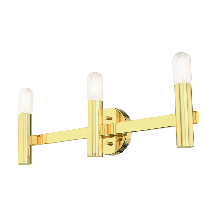 Livex Lighting 10343-02 Three Light Vanity, Polished Brass