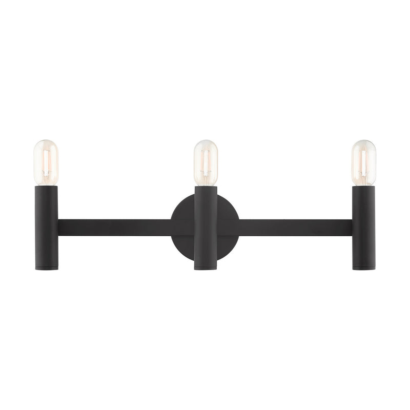 Livex Lighting 10343-04 Three Light Vanity, Black
