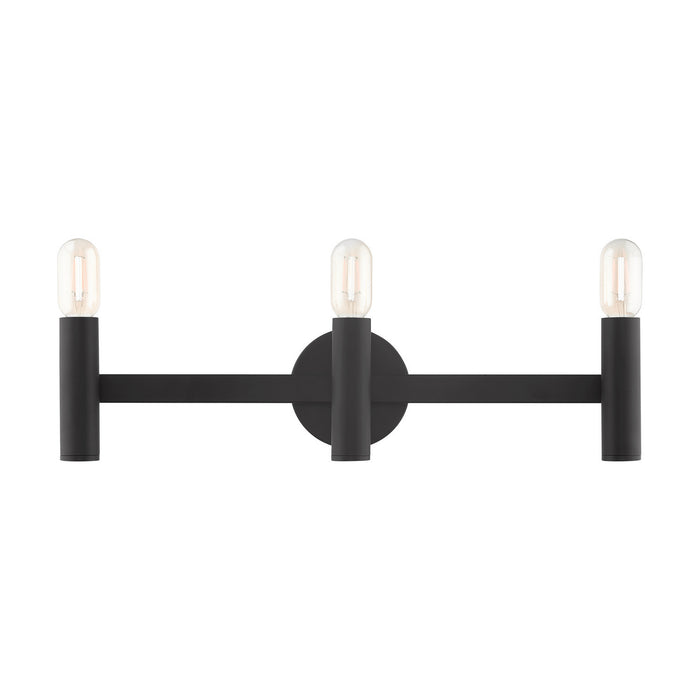 Livex Lighting 10343-04 Three Light Vanity, Black