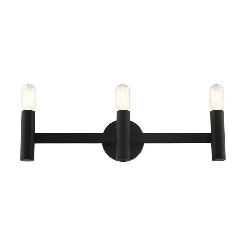 Livex Lighting 10343-04 Three Light Vanity, Black