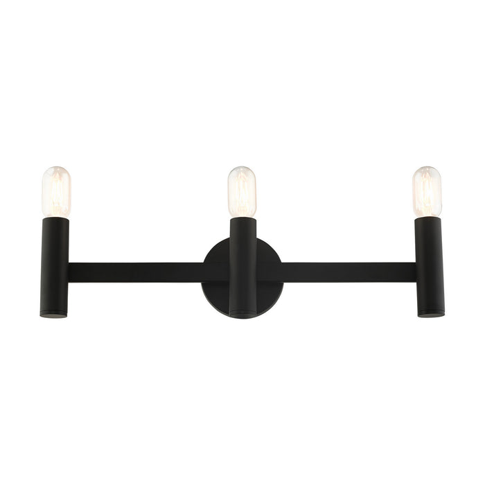 Livex Lighting 10343-04 Three Light Vanity, Black