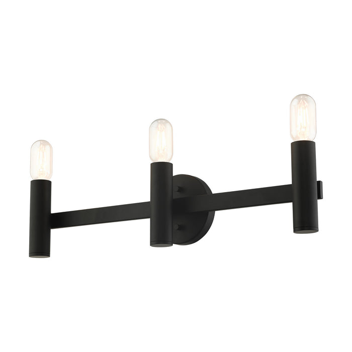 Livex Lighting 10343-04 Three Light Vanity, Black