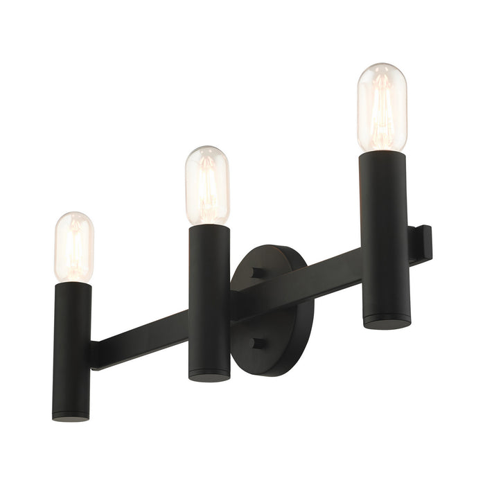 Livex Lighting 10343-04 Three Light Vanity, Black