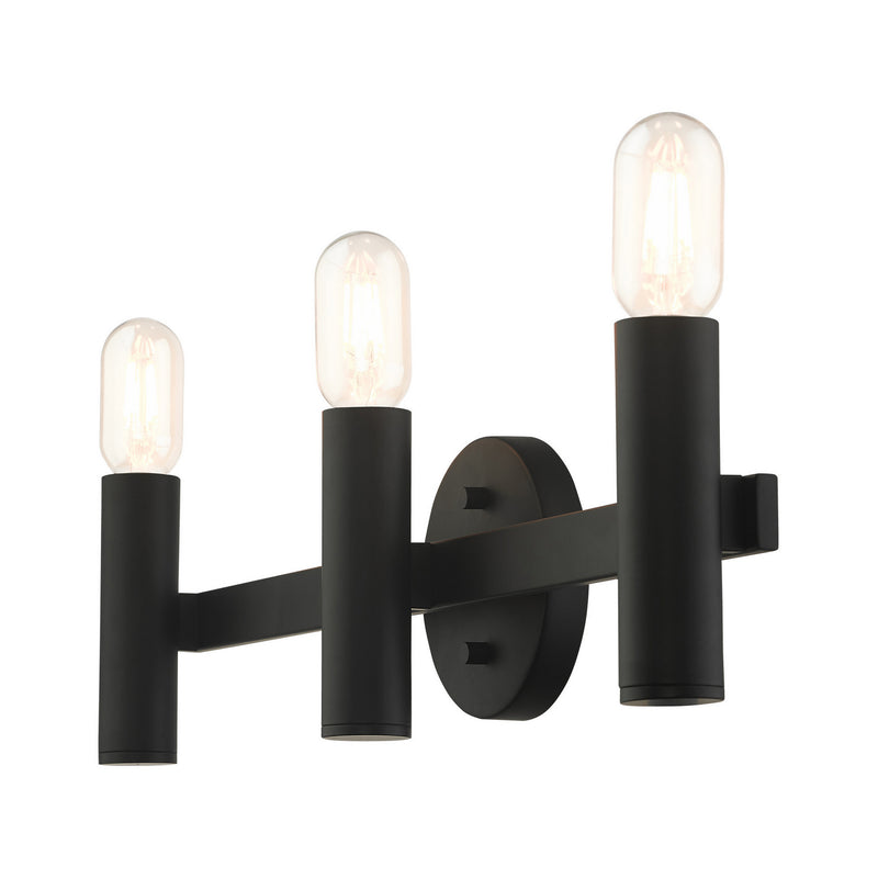 Livex Lighting 10343-04 Three Light Vanity, Black