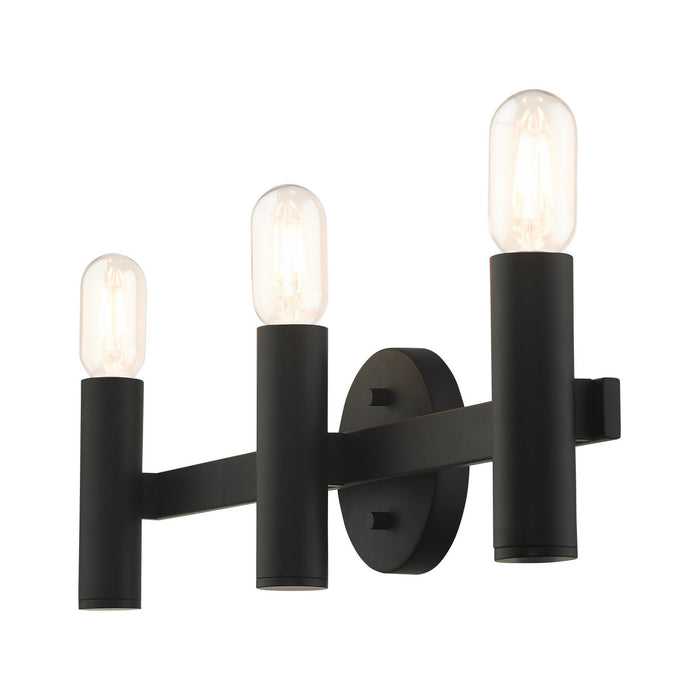 Livex Lighting 10343-04 Three Light Vanity, Black