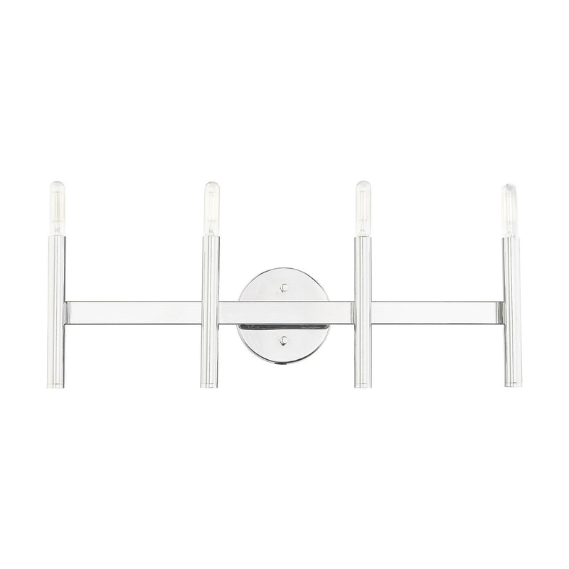 Livex Lighting 10344-05 Four Light Vanity, Polished Chrome