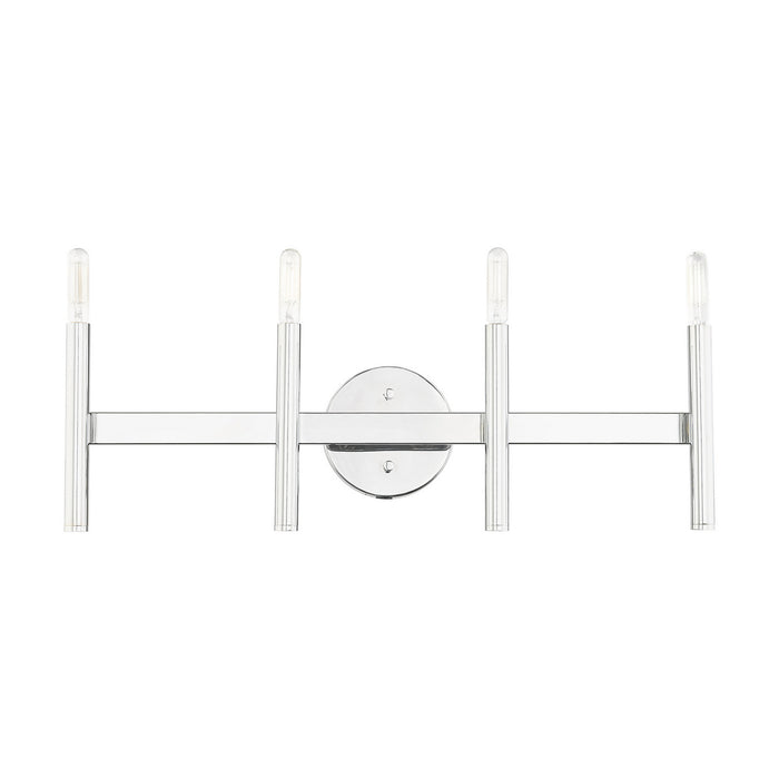 Livex Lighting 10344-05 Four Light Vanity, Polished Chrome