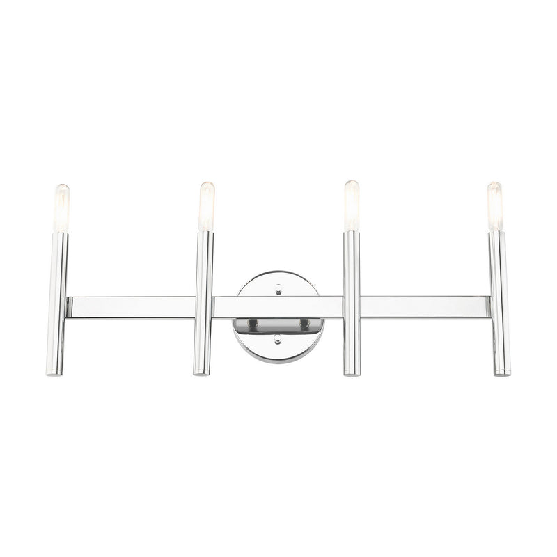 Livex Lighting 10344-05 Four Light Vanity, Polished Chrome