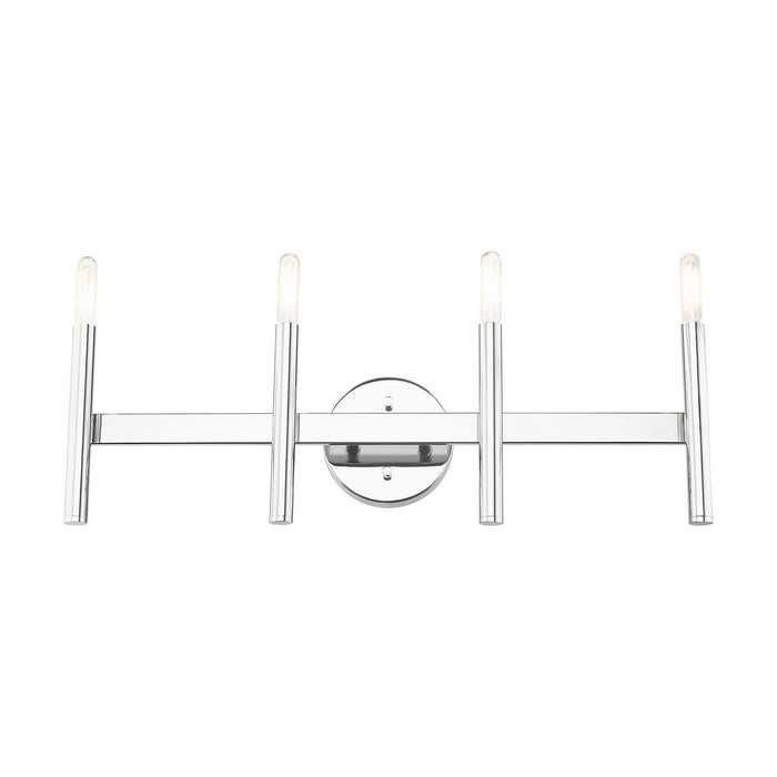 Livex Lighting 10344-05 Four Light Vanity, Polished Chrome