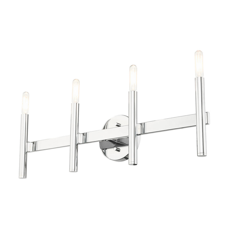 Livex Lighting 10344-05 Four Light Vanity, Polished Chrome