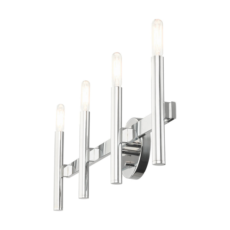 Livex Lighting 10344-05 Four Light Vanity, Polished Chrome