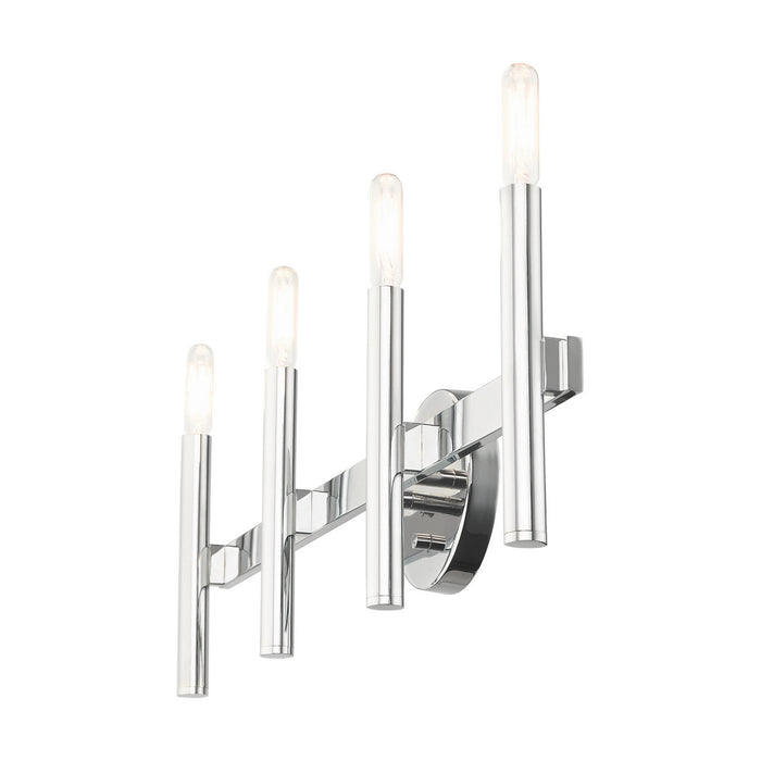 Livex Lighting 10344-05 Four Light Vanity, Polished Chrome