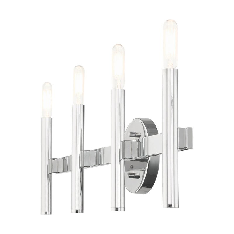 Livex Lighting 10344-05 Four Light Vanity, Polished Chrome