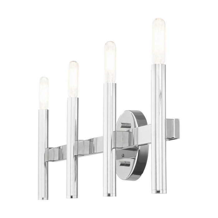 Livex Lighting 10344-05 Four Light Vanity, Polished Chrome