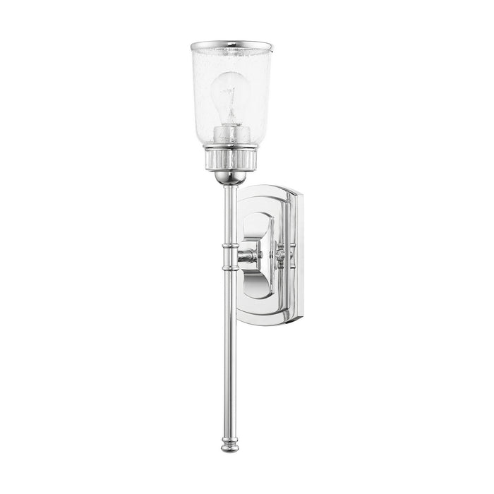 Livex Lighting 10511-05 One Light Wall Sconce, Polished Chrome