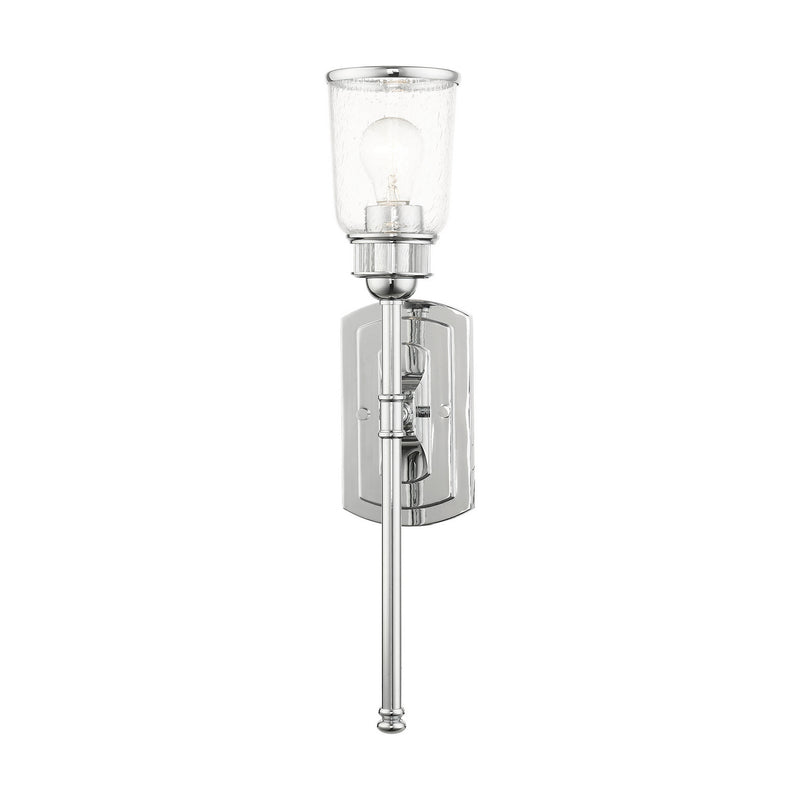 Livex Lighting 10511-05 One Light Wall Sconce, Polished Chrome