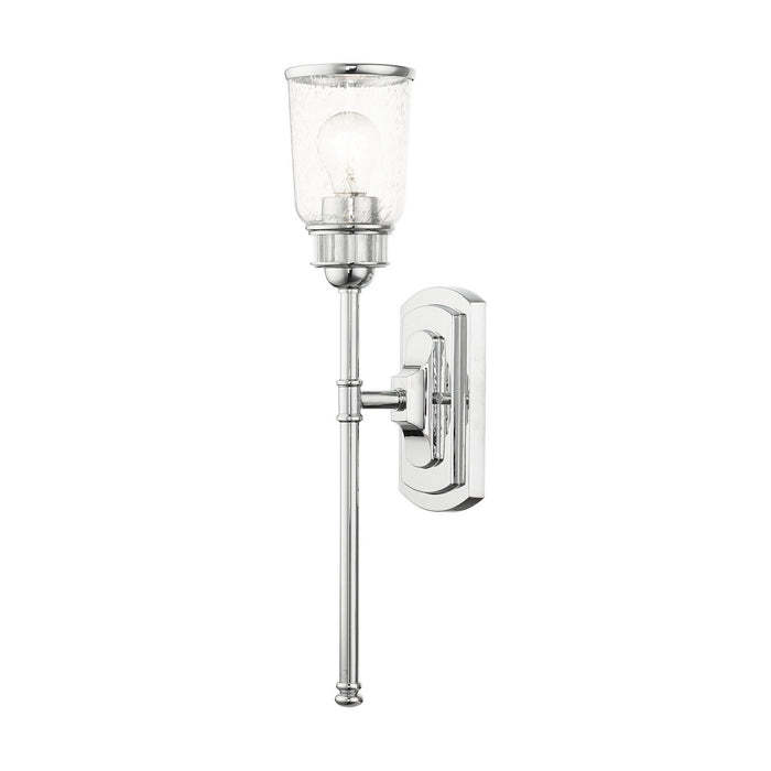 Livex Lighting 10511-05 One Light Wall Sconce, Polished Chrome