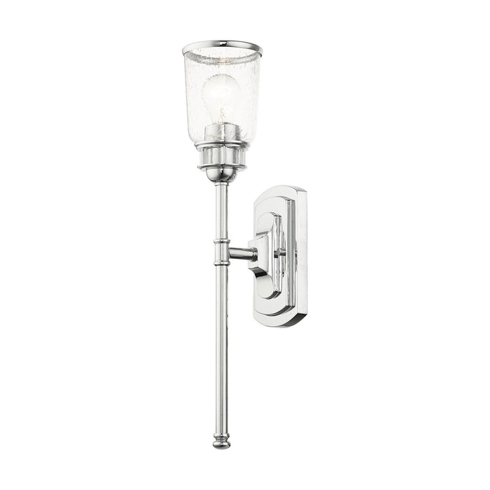 Livex Lighting 10511-05 One Light Wall Sconce, Polished Chrome