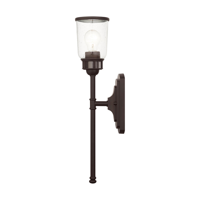 Livex Lighting 10511-07 One Light Wall Sconce, Bronze