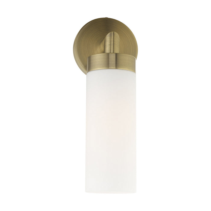 Livex Lighting 15071-01 One Light Wall Sconce, Antique Brass
