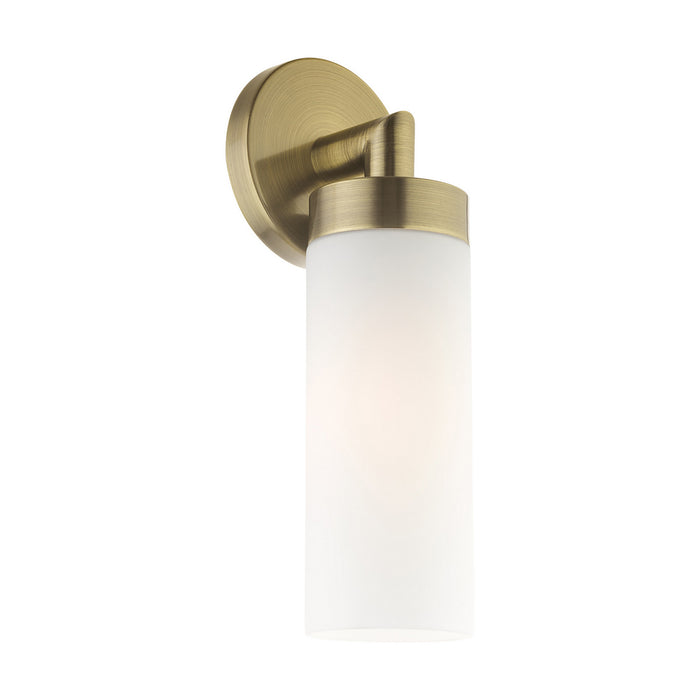 Livex Lighting 15071-01 One Light Wall Sconce, Antique Brass