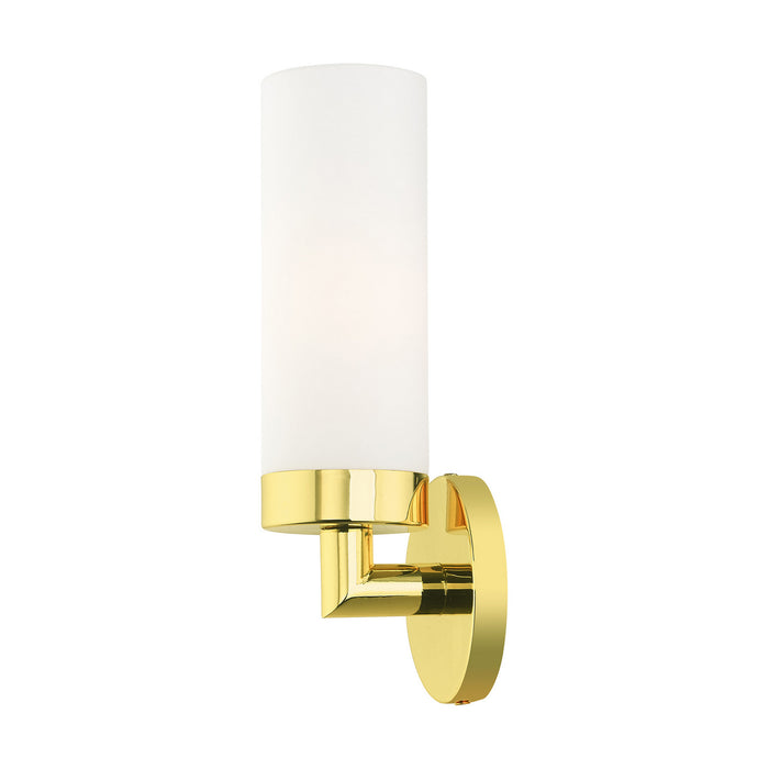 Livex Lighting 15071-02 One Light Wall Sconce, Polished Brass