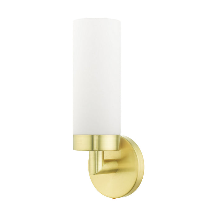Livex Lighting 15071-12 One Light Wall Sconce, Satin Brass