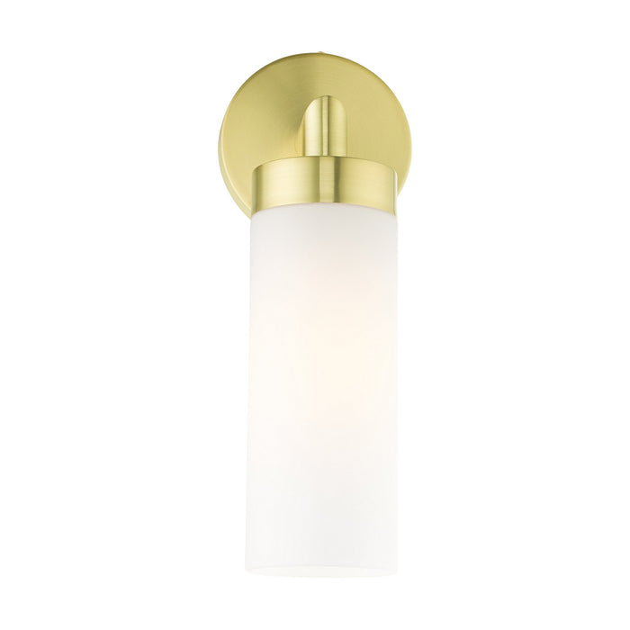 Livex Lighting 15071-12 One Light Wall Sconce, Satin Brass