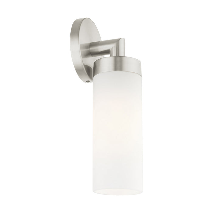 Livex Lighting 15071-91 One Light Wall Sconce, Brushed Nickel