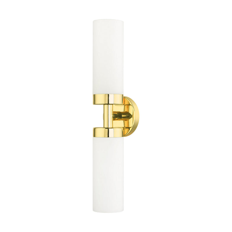 Livex Lighting 15072-02 Two Light Vanity, Polished Brass