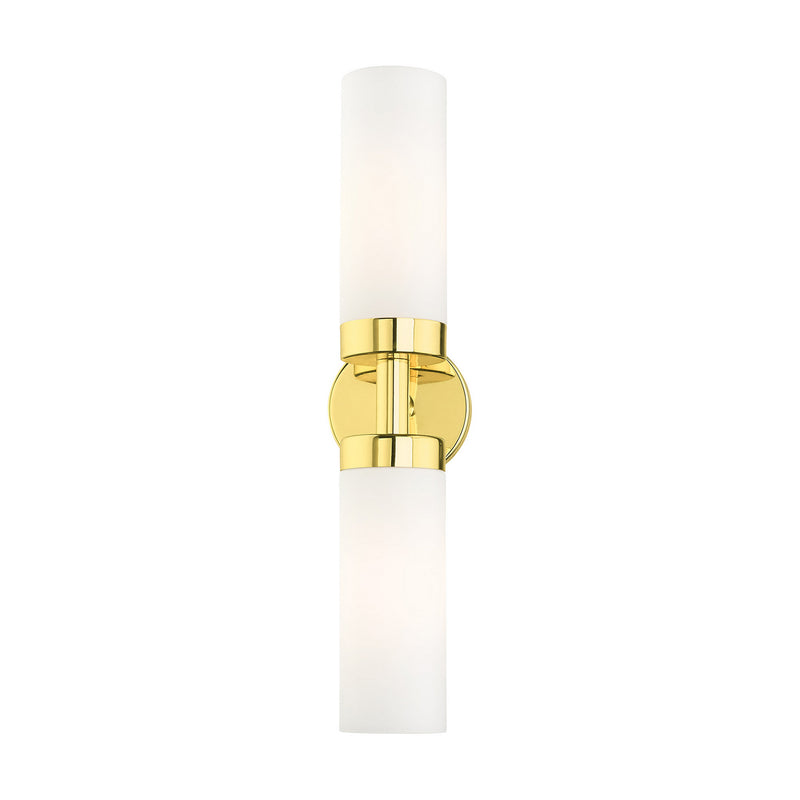 Livex Lighting 15072-02 Two Light Vanity, Polished Brass