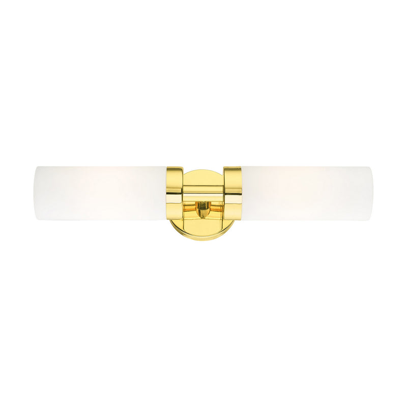 Livex Lighting 15072-02 Two Light Vanity, Polished Brass
