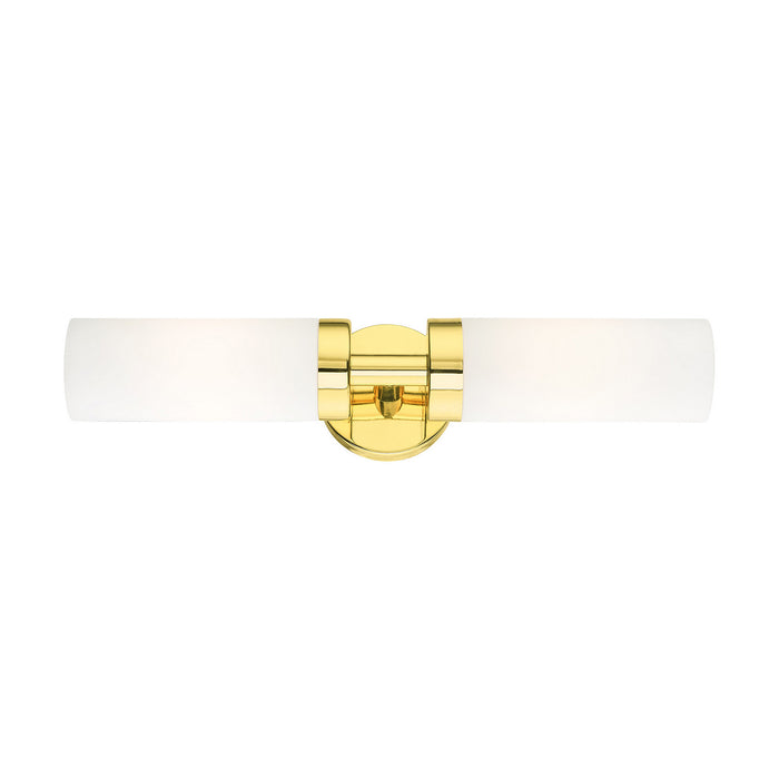 Livex Lighting 15072-02 Two Light Vanity, Polished Brass