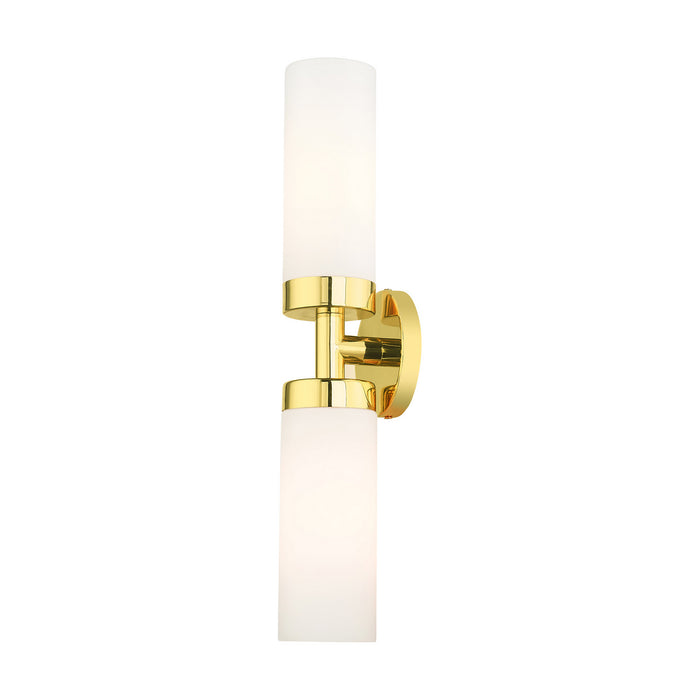 Livex Lighting 15072-02 Two Light Vanity, Polished Brass