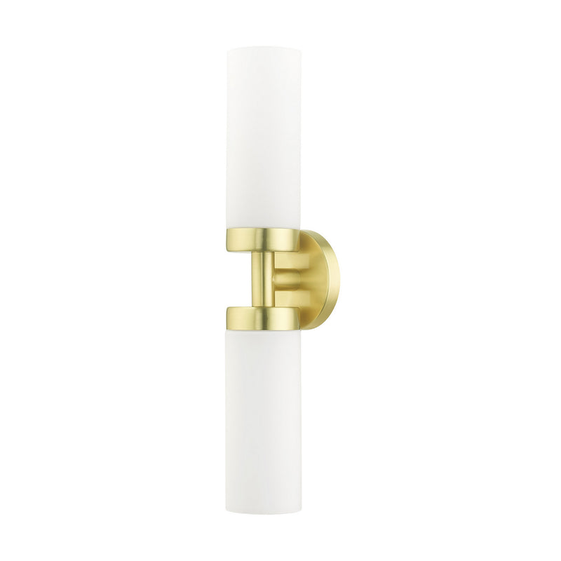 Livex Lighting 15072-12 Two Light Vanity, Satin Brass