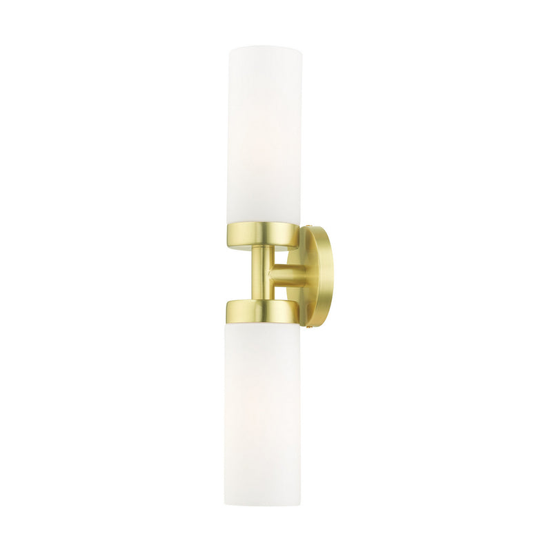 Livex Lighting 15072-12 Two Light Vanity, Satin Brass