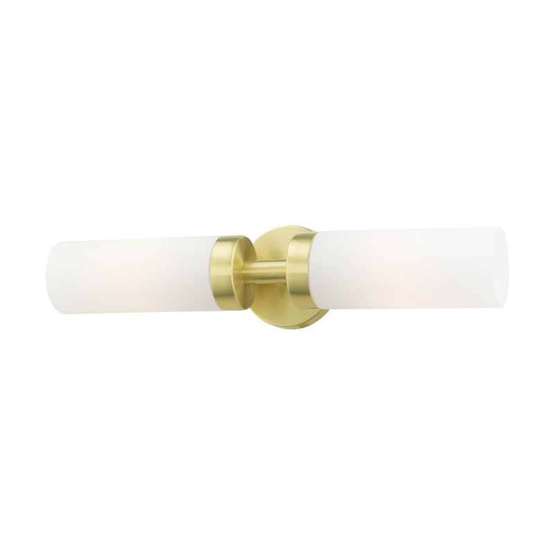 Livex Lighting 15072-12 Two Light Vanity, Satin Brass