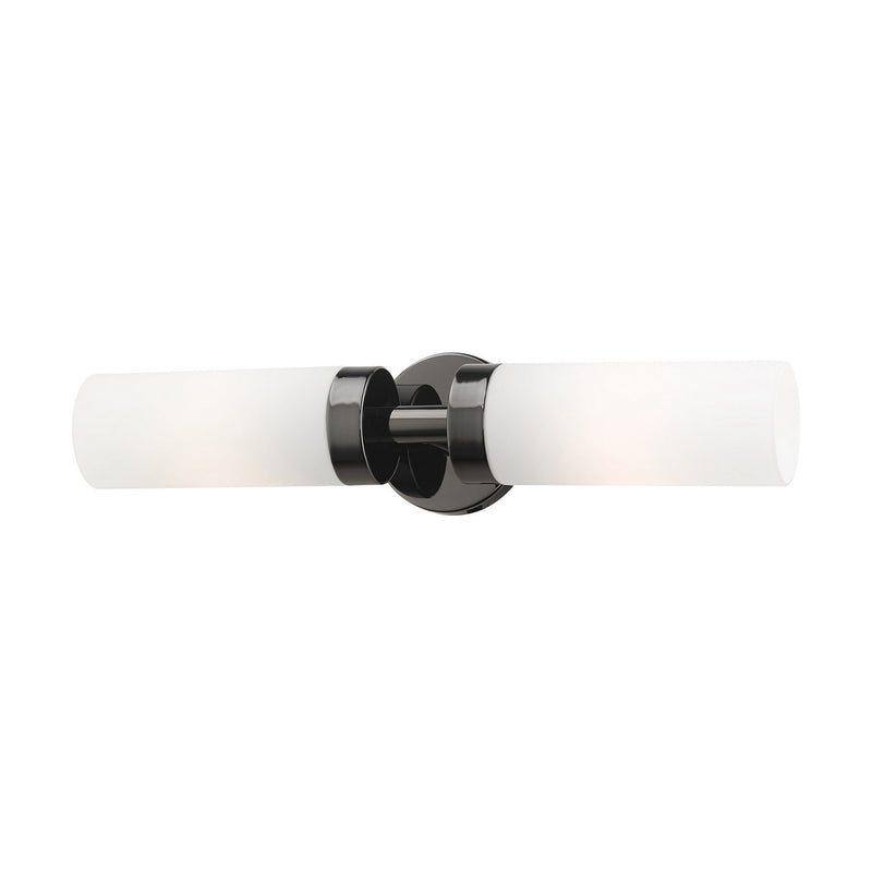 Livex Lighting 15072-46 Two Light Vanity, Black Chrome