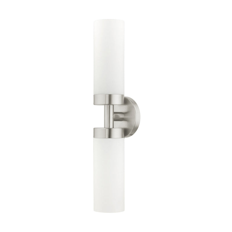 Livex Lighting 15072-91 Two Light Vanity, Brushed Nickel