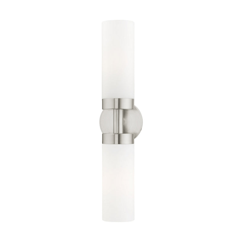 Livex Lighting 15072-91 Two Light Vanity, Brushed Nickel
