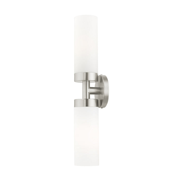 Livex Lighting 15072-91 Two Light Vanity, Brushed Nickel