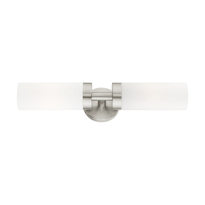 Livex Lighting 15072-91 Two Light Vanity, Brushed Nickel