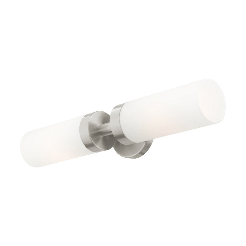 Livex Lighting 15072-91 Two Light Vanity, Brushed Nickel