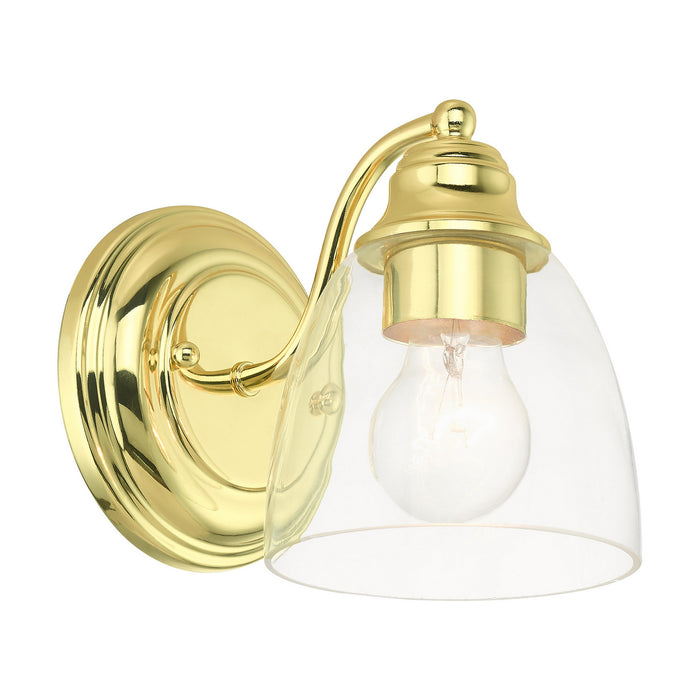 Livex Lighting 15131-02 One Light Vanity, Polished Brass