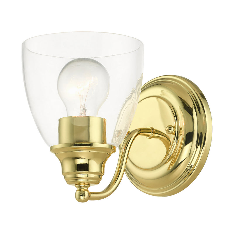 Livex Lighting 15131-02 One Light Vanity, Polished Brass