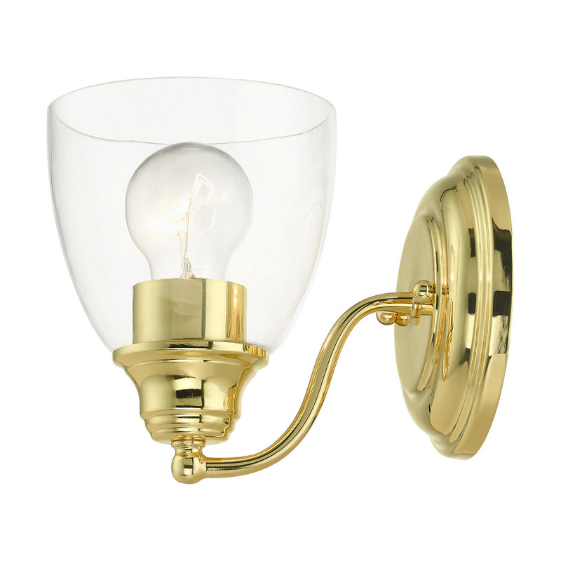 Livex Lighting 15131-02 One Light Vanity, Polished Brass